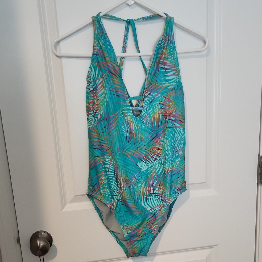 Speedo Vibrant Tropical Print Swimsuit